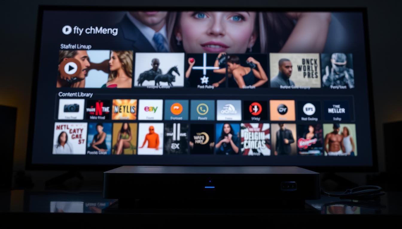 channel lineup and library