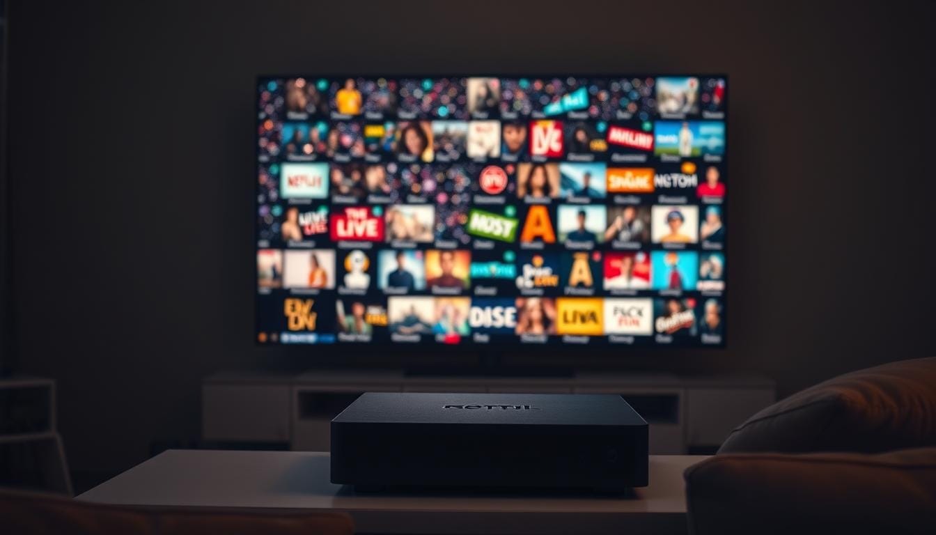 live TV channels and movies